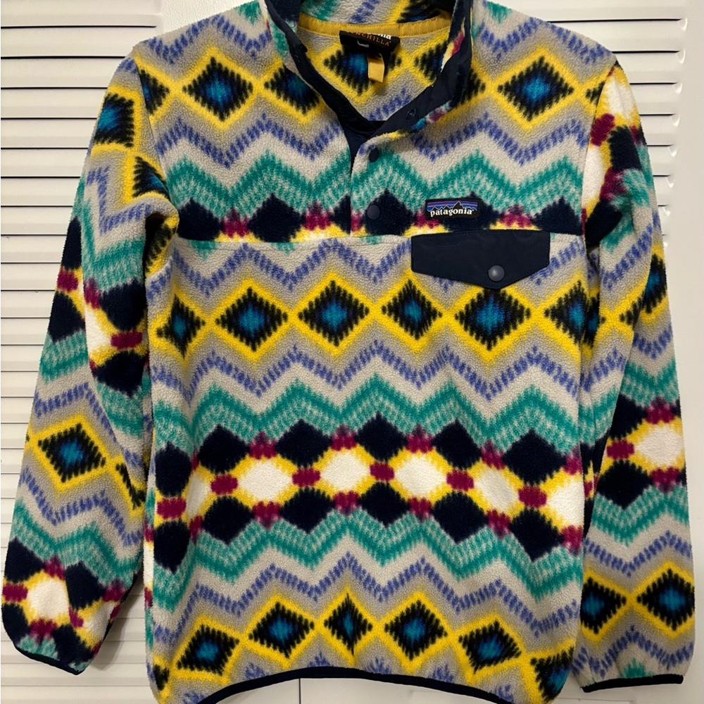 Vintage Patagonia Snap-T Pullover Timber Twist  Size XS